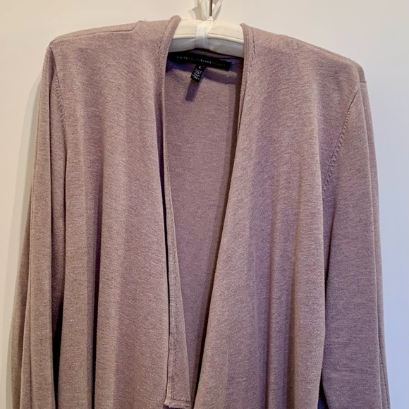 White House Black Market, cardigan, taupe. - Picture 1 of 9